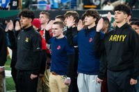 U.S. Marine Corps recruits during an Oath of Enlistment ceremony