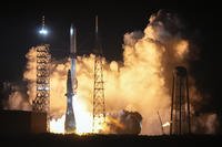 Blue Origin's New Glenn rocket lifts off from Launch Complex 36 at the Cape Canaveral Space Force Station