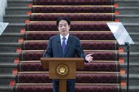 Taiwan's President Lai Ching-te speaks