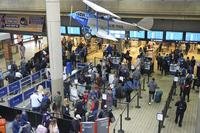 TSA security lines at Pittsburgh International Airport