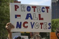 Rally for Democratic Associate Justice Allison Riggs in Raleigh, N.C.