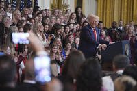 President Donald Trump speaks