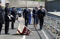 Prince William and Princess Kate at the naming ceremony for HMS Glasgow