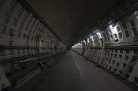 A general view of one of the tunnels during a press tour London.