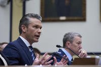 Secretary of Defense Pete Hegseth joined by Gen. Dan Caine