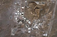 This satellite image provided by Maxar Technologies shows the Natanz nuclear facility in Iran.