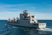 The John Lewis-class replenishment oiler USNS Harvey Milk