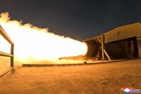 a solid-fuel engine test