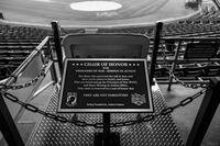 'Chair of Honor at Victory Field in Indianapolis, IN remembers POW / MIA's who have not come home (courtesy: Mike Clark).