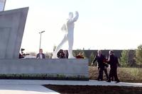 Russia's Putin Visits Gagarin's Landing Site