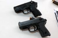 Beretta showed off a new concealed-carry pistol Jan. 18, 2016, at SHOT Show in Las Vegas. The product was inspired by firearms trainer Earnest Langdon. (Photo by Matthew Cox/Military.com)