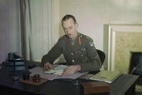 Lieutenant General M C Dempsey, Cb, Dso, Mc, Commander in Chief, British Second Army, April 1944