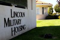 Lincoln Military Housing sign.