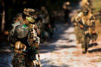 Female Marine in experimental combat unit