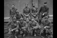 Members of the 369th Infantry Regiment, formerly known as the 15th New York National Guard Regiment, who won the Croix de Guerre for gallantry in action during World War I. Photo circa 1919. (National Archives)