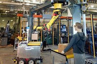 Factory robot manufacturing arm.