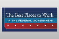 The Best Places to Work in the Federal Government award badge
