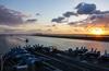 The Nimitz-class aircraft carrier Abraham Lincoln (CVN 72) transits the Suez Canal on May 9, 2019. (U.S. Navy photo by Mass Communication Specialist Seaman Dan Snow)