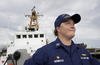 U.S. Coast Guard Lt. Kelli Normoyle, Commanding Officer of the Coast Guard Cutter Sanibel