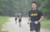 Soldier gets in morning run at Fort Rucker.