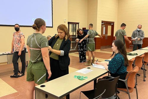 physical training uniform prototype at Marine Corps University