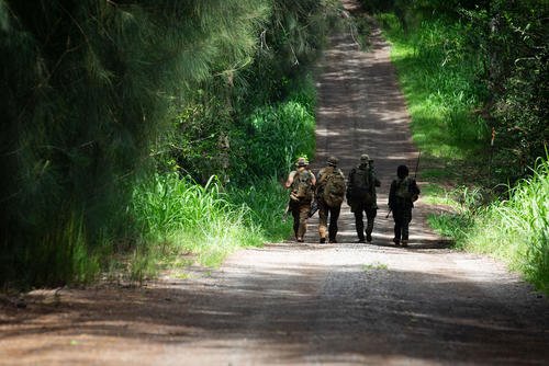 U.S. Army soldiers during the Joint Pacific Multinational Readiness Center at Schofield Barracks