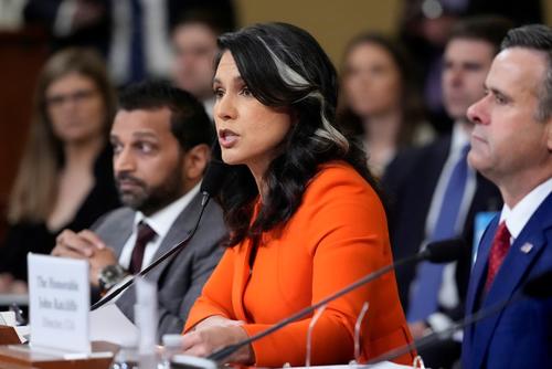 Director of National Intelligence Tulsi Gabbard testifies as the House Intelligence Committee.