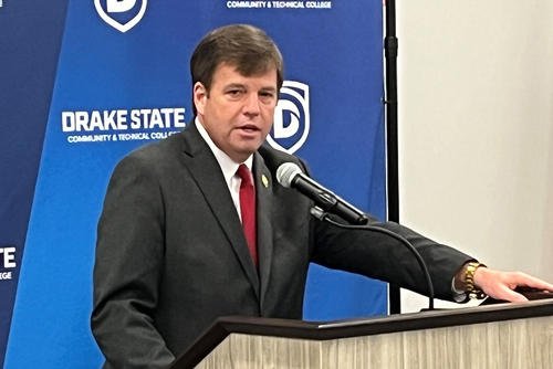U.S. Rep. Dale Strong speaks at Drake State Community and Technical College