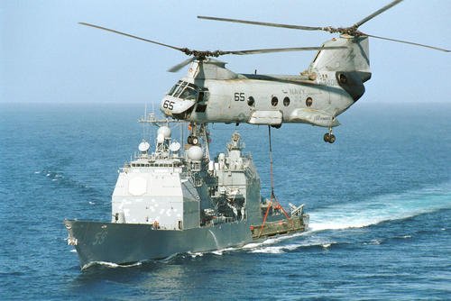 Navy cruisers such as the USS Princeton, seen here in 2001, have reached old age and will soon vanish from the fleet after more than 140 years of service.
