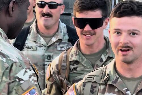 Maine National Guard engineering soldiers return home from Saudi Arabia. (Maine National Guard)